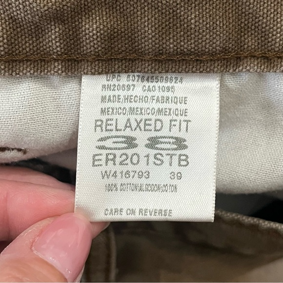 Vintage Y2K Skater Dickies Cargo Shorts Brown Cotton Mens Size 38 Actual 36x12 - Picture 6 of 7